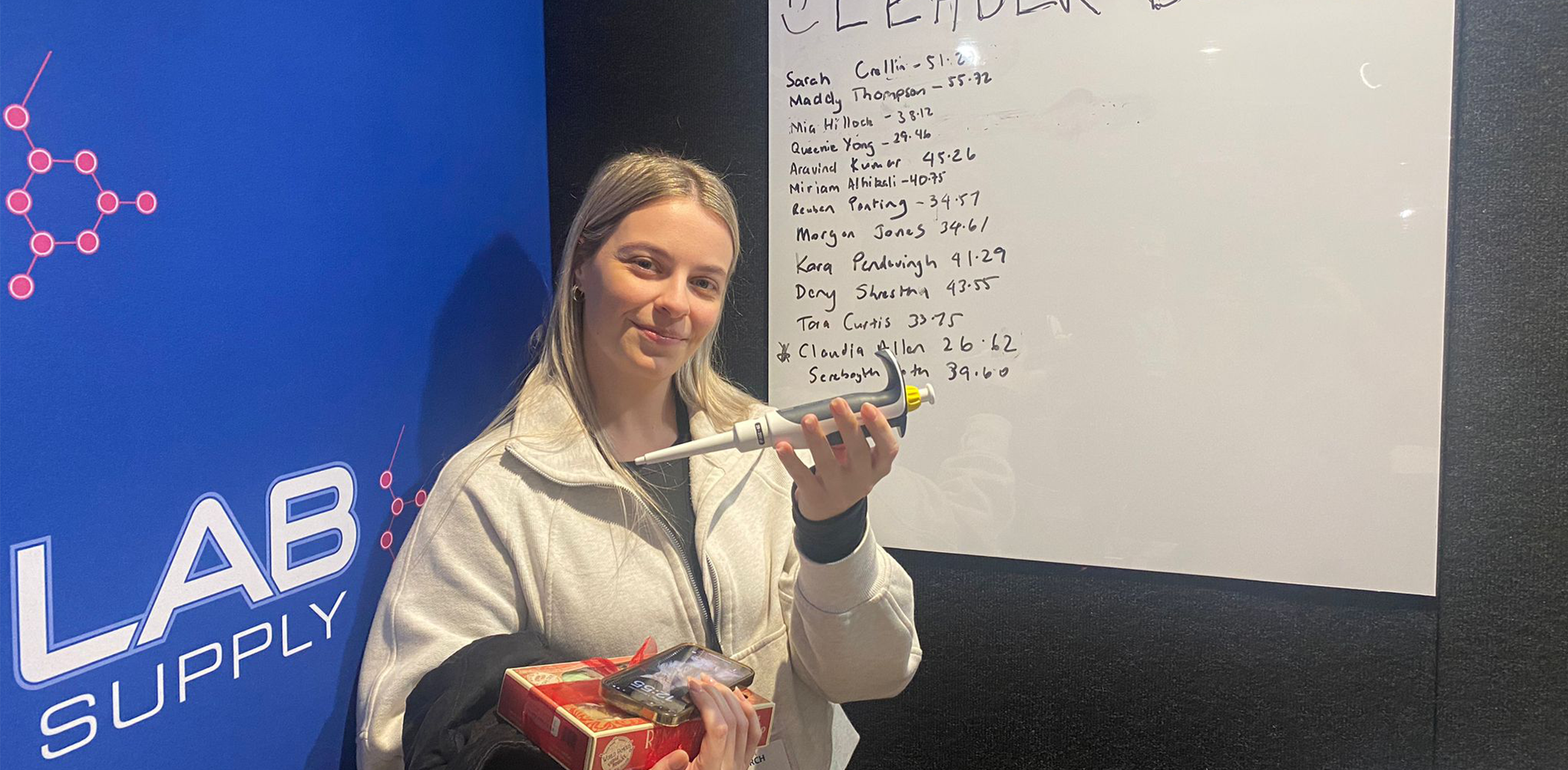 Claudia Allan Wins Pipette Challenge at Queenstown Research Week